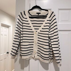 J. crew xxl cotton striped sweater